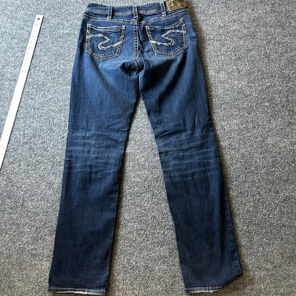 Silver Jeans Jeans Womens Size 30 Dark Wash Suki Mid Baby Boot Bootcut Stretch